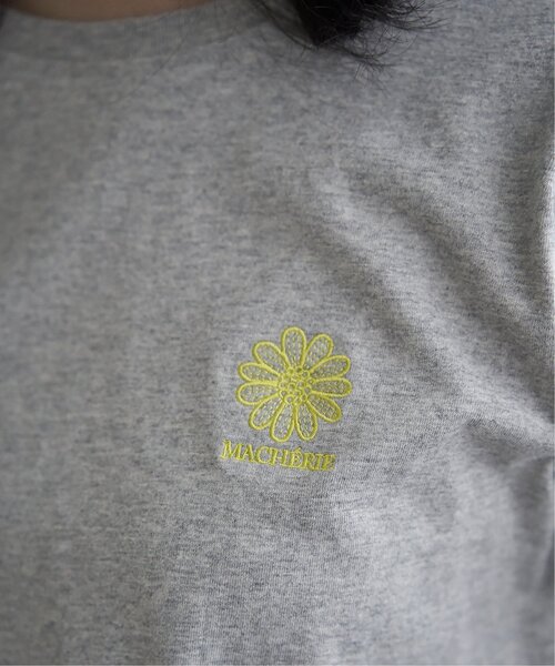 VENCEEXCHANGE(ヴァンスエクスチェンジ)の「天竺フラワー刺繍コンパクトTシャツ(Tシャツ/カットソー・レディース・オフホワイト/杢グレー/ブラック・FREE)」の15枚目の写真