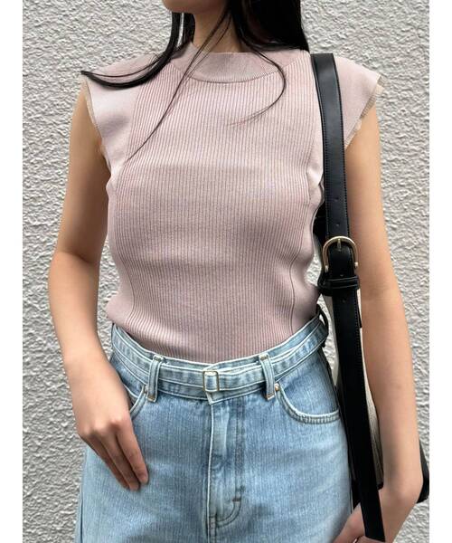 LAGUNAMOON（ラグナムーン）の「カバースリーブシアーニットプルオーバー（ニット/セーター・レディース・ホワイト/ブラック/ピンク・FREE）」の8枚目の写真