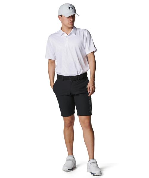 UNDER ARMOUR（アンダーアーマー）の「UAアーマードライ マイクロ モノグラム ポロ（ゴルフ/メンズ）（ポロシャツ・メンズ・ホワイト・M/L/XL/S/2XL）」の3枚目の写真