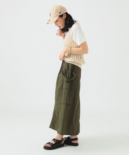 B:MING by BEAMS(ビーミングバイビームス)の「クラッシュ ニット ベスト(ベスト・レディース・ブラック/オフホワイト・ONE SIZE)」の4枚目の写真