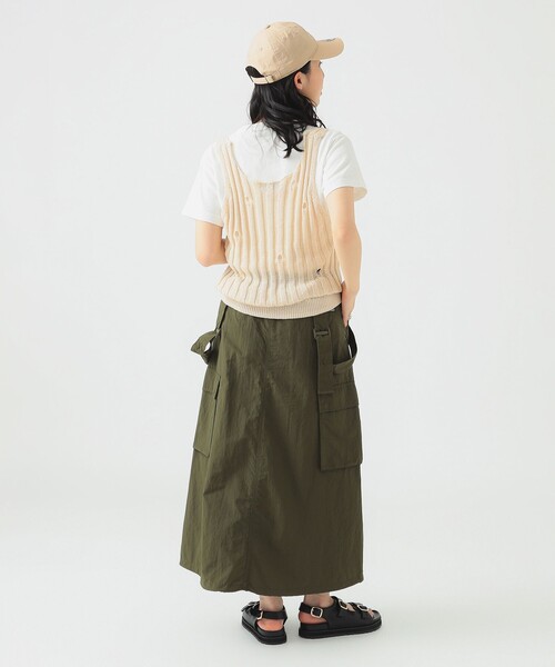 B:MING by BEAMS(ビーミングバイビームス)の「クラッシュ ニット ベスト(ベスト・レディース・ブラック/オフホワイト・ONE SIZE)」の5枚目の写真