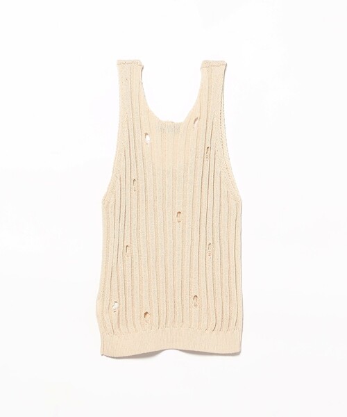 B:MING by BEAMS(ビーミングバイビームス)の「クラッシュ ニット ベスト(ベスト・レディース・ブラック/オフホワイト・ONE SIZE)」の10枚目の写真