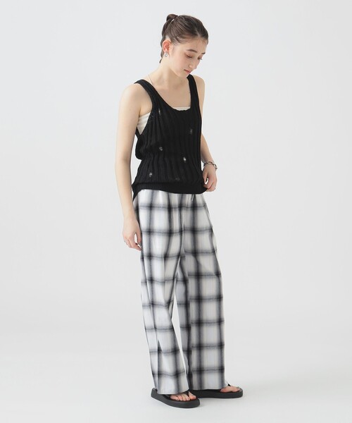 B:MING by BEAMS(ビーミングバイビームス)の「クラッシュ ニット ベスト(ベスト・レディース・ブラック/オフホワイト・ONE SIZE)」の12枚目の写真