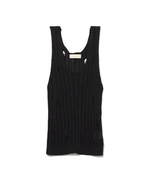 B:MING by BEAMS(ビーミングバイビームス)の「クラッシュ ニット ベスト(ベスト・レディース・ブラック/オフホワイト・ONE SIZE)」の16枚目の写真