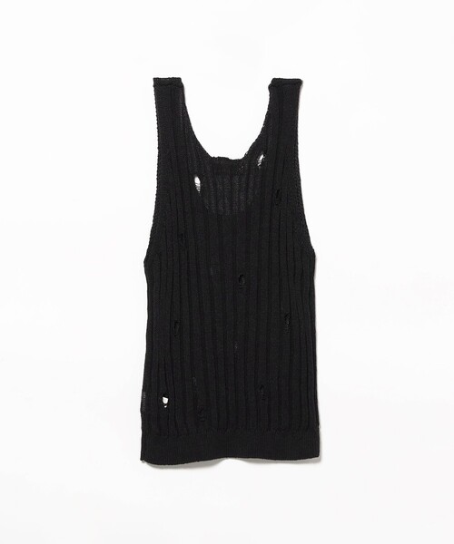 B:MING by BEAMS(ビーミングバイビームス)の「クラッシュ ニット ベスト(ベスト・レディース・ブラック/オフホワイト・ONE SIZE)」の17枚目の写真