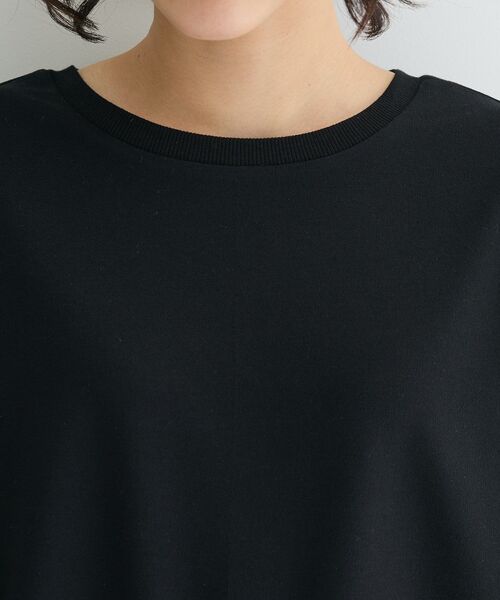 Green　Parks（グリーンパークス）の「2WAY7分袖タック裾ZIPプルオーバー（Tシャツ/カットソー・レディース・ブラック/アイボリー/ライトベージュ/ブルー・FREE）」の12枚目の写真