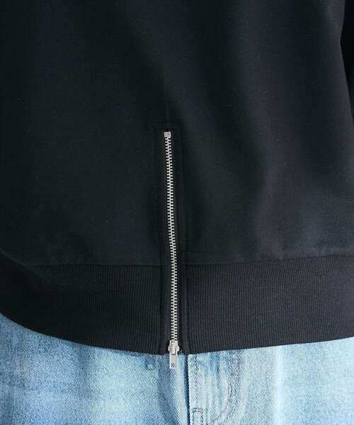 Green　Parks（グリーンパークス）の「2WAY7分袖タック裾ZIPプルオーバー（Tシャツ/カットソー・レディース・ブラック/アイボリー/ライトベージュ/ブルー・FREE）」の14枚目の写真