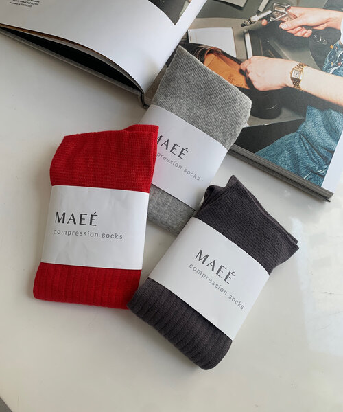 DouDou（ドゥドゥ）の「【WEB限定】MAEE リブソックス（ソックス/靴下・レディース・ライトグレー/レッド/グレー/チャコールグレー/ブラック・23）」の14枚目の写真