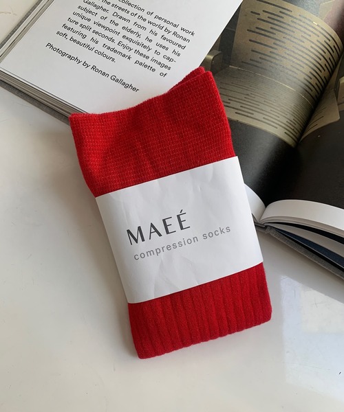 DouDou（ドゥドゥ）の「【WEB限定】MAEE リブソックス（ソックス/靴下・レディース・ライトグレー/レッド/グレー/チャコールグレー/ブラック・23）」の19枚目の写真