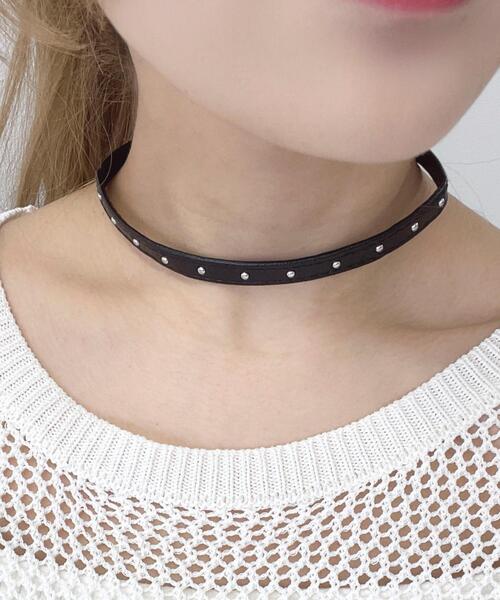 WEGO（ウィゴー）の「WEGO/Lスタッズアソートチョーカー（チョーカー・レディース・その他1/その他2/その他3・FREE）」の2枚目の写真