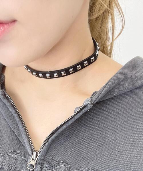 WEGO（ウィゴー）の「WEGO/Lスタッズアソートチョーカー（チョーカー・レディース・その他1/その他2/その他3・FREE）」の3枚目の写真