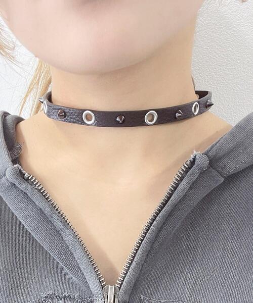 WEGO（ウィゴー）の「WEGO/Lスタッズアソートチョーカー（チョーカー・レディース・その他1/その他2/その他3・FREE）」の4枚目の写真