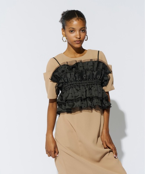 ANDRESD ruffled bustier pants ドレス　本日限定 ruffled bustier pants dress | ANDRESD