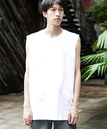 【UNIVERSAL OVERALL/ユニバーサルオーバーオール】UO 2PパックワイドヘビーウェイトノースリーブTEE UVOP-003B