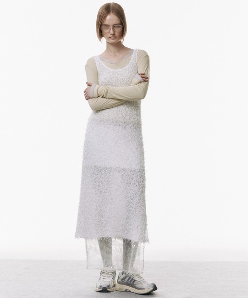 tシャツ SHEER UN CUTSEW/シアーユーネックカットソー レディース セール】SHEER UN CUTSEW/シアーユーネックカットソー（Tシャツ