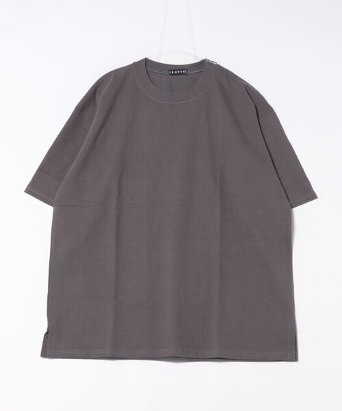 a.p.o.v.(エーピーオービー)の「a.p.o.v. アシンメトリーショルダージップヘヴィウェイトコットンオーバーサイズTシャツ(Tシャツ/カットソー・メンズ・ブラック/チャコール/ホワイト・ONESIZE)」の10枚目の写真