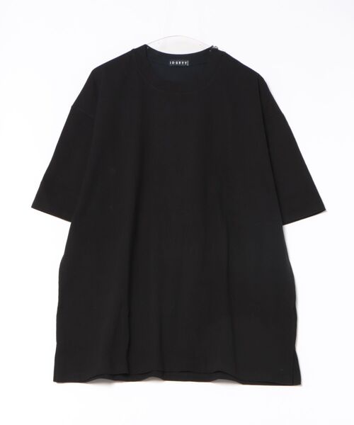 a.p.o.v.(エーピーオービー)の「a.p.o.v. アシンメトリーショルダージップヘヴィウェイトコットンオーバーサイズTシャツ(Tシャツ/カットソー・メンズ・ブラック/チャコール/ホワイト・ONESIZE)」の6枚目の写真