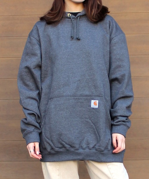 Carhartt(カーハート)の「/carhartt/カーハート プルオーバーパーカー ブランドロゴ ビッグシルエットパーカー K121(パーカー・メンズ・グレー/ブラック・M/L/XXL/XL/S)」の10枚目の写真