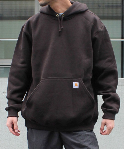 Carhartt(カーハート)の「/carhartt/カーハート プルオーバーパーカー ブランドロゴ ビッグシルエットパーカー K121(パーカー・メンズ・グレー/ブラック・M/L/XXL/XL/S)」の17枚目の写真