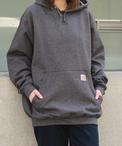 Carhartt(カーハート)の「/carhartt/カーハート プルオーバーパーカー ブランドロゴ ビッグシルエットパーカー K121(パーカー・メンズ・グレー/ブラック・M/L/XXL/XL/S)」の19枚目の写真