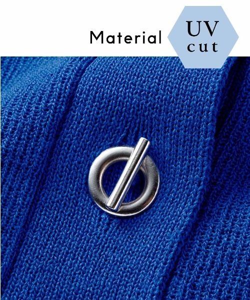 IEDIT(イディット)の「IEDIT UVカットがうれしい マンテルボタンでクラスアップがかなうカーディガン(カーディガン/ボレロ・レディース・ロイヤルブルー/ライトベージュ・M/L/LL/3L/4L/S)」の10枚目の写真