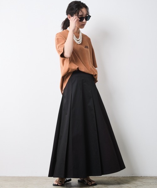 CHIC STYLE（シックスタイル）の「ピグメント染ロゴプリントTシャツ＜大きいサイズ有＞シックスタイル（Tシャツ/カットソー・レディース・ブラウン/チャコール・LL/3L/4L/5L/M/L）」の15枚目の写真