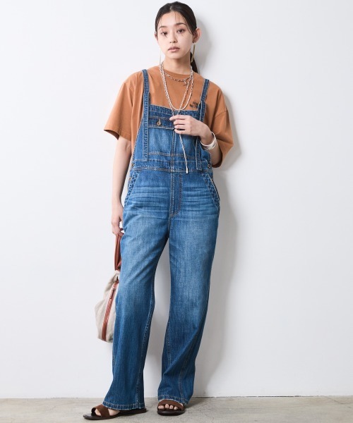 CHIC STYLE（シックスタイル）の「ピグメント染ロゴプリントTシャツ＜大きいサイズ有＞シックスタイル（Tシャツ/カットソー・レディース・ブラウン/チャコール・LL/3L/4L/5L/M/L）」の4枚目の写真