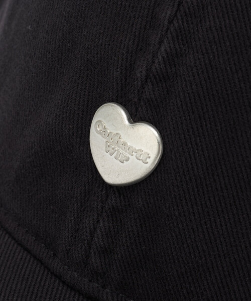 Carhartt WIP(カーハートダブリューアイピー)の「【Carhartt WIP/カーハート ダブリューアイピー】HEART METAL CAP(キャップ・レディース・ブラック/オフホワイト・ONE SIZE)」の10枚目の写真