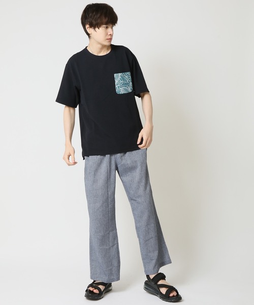 ARCADE(アーケード)の「接触冷感 半袖 ひんやりクール 快適ドライワッフルポケ付TシャツT KAITEKI(Tシャツ/カットソー・メンズ・グレー/ブラック/ネイビー/ホワイト・M/L/LL)」の10枚目の写真