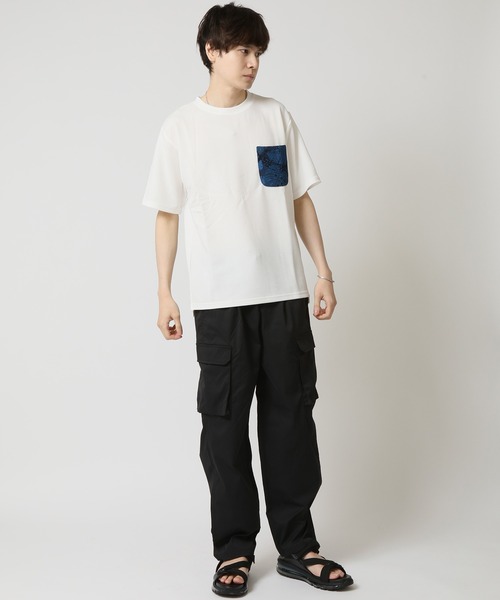 ARCADE(アーケード)の「接触冷感 半袖 ひんやりクール 快適ドライワッフルポケ付TシャツT KAITEKI(Tシャツ/カットソー・メンズ・グレー/ブラック/ネイビー/ホワイト・M/L/LL)」の12枚目の写真