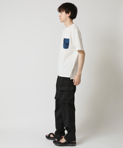 ARCADE(アーケード)の「接触冷感 半袖 ひんやりクール 快適ドライワッフルポケ付TシャツT KAITEKI(Tシャツ/カットソー・メンズ・グレー/ブラック/ネイビー/ホワイト・M/L/LL)」の13枚目の写真