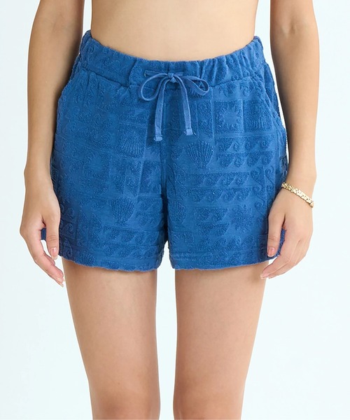 ROXY（ロキシー）の「SUNBATHING SHORTS /ロキシーセットアップ対応ウエストゴムパイルショートパンツ（その他パンツ・レディース・パープル/ネイビー/オレンジ・LARGE/MEDIUM/SMALL）」の22枚目の写真