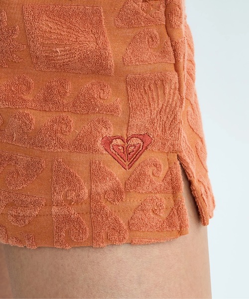 ROXY（ロキシー）の「SUNBATHING SHORTS /ロキシーセットアップ対応ウエストゴムパイルショートパンツ（その他パンツ・レディース・パープル/ネイビー/オレンジ・LARGE/MEDIUM/SMALL）」の12枚目の写真