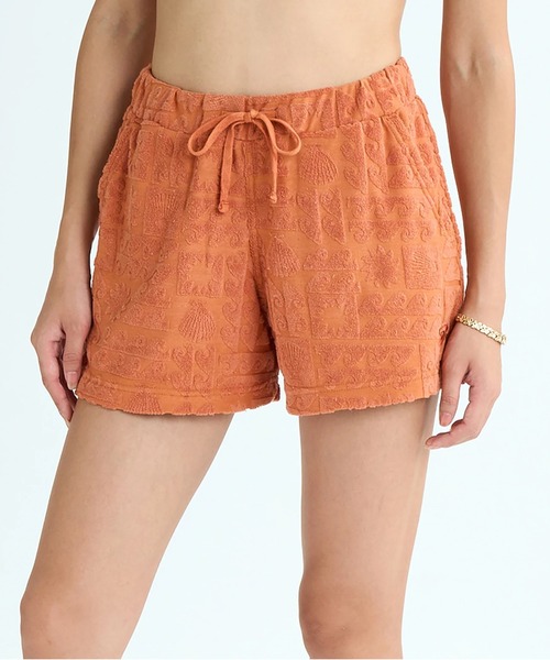ROXY（ロキシー）の「SUNBATHING SHORTS /ロキシーセットアップ対応ウエストゴムパイルショートパンツ（その他パンツ・レディース・パープル/ネイビー/オレンジ・LARGE/MEDIUM/SMALL）」の16枚目の写真