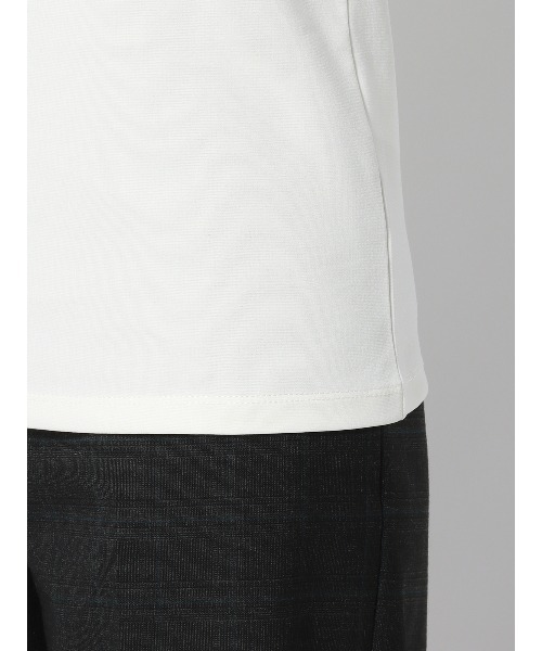SUIT SQUARE(スーツスクエア)の「クルーネックカットソー 半袖 ウォッシャブル Soil Release TCポンチ 無地(Tシャツ/カットソー・レディース・ホワイト系・36(7号)/38(9号)/40(11号))」の8枚目の写真