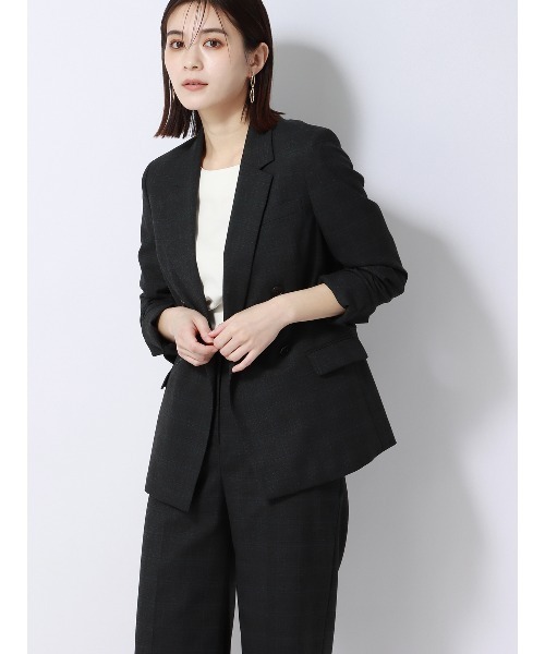 SUIT SQUARE(スーツスクエア)の「クルーネックカットソー 半袖 ウォッシャブル Soil Release TCポンチ 無地(Tシャツ/カットソー・レディース・ホワイト系・36(7号)/38(9号)/40(11号))」の10枚目の写真
