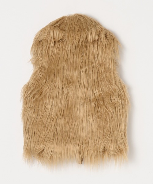 BEEDEN（ビーデン）の「VOLUME FUR VEST（その他アウター・レディース・ベージュ/ホワイト・FREE）」の17枚目の写真