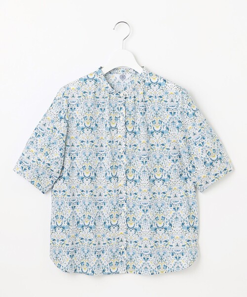J.PRESS(ジェイプレス)の「【洗える】LIBERTY バンドカラー ブラウス(シャツ/ブラウス・レディース・ピンク系5/ブルー系5・9/11)」の7枚目の写真