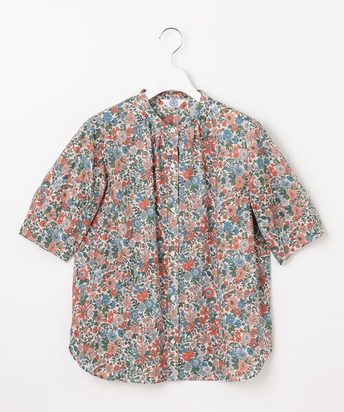 J.PRESS(ジェイプレス)の「【洗える】LIBERTY バンドカラー ブラウス(シャツ/ブラウス・レディース・ピンク系5/ブルー系5・9/11)」の9枚目の写真