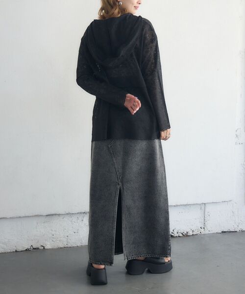 kivi(キヴィ)の「chemical denim SK(デニムスカート・レディース・ブラック/ブルー・MEDIUM/LARGE)」の9枚目の写真