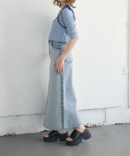 kivi(キヴィ)の「chemical denim SK(デニムスカート・レディース・ブラック/ブルー・MEDIUM/LARGE)」の16枚目の写真
