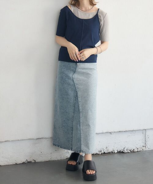 kivi(キヴィ)の「chemical denim SK(デニムスカート・レディース・ブラック/ブルー・MEDIUM/LARGE)」の18枚目の写真
