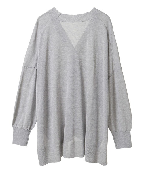 earth music&ecology（アースミュージックアンドエコロジー）の「シアールーズカーディガン（カーディガン/ボレロ・レディース・アイボリー/ブラック/杢グレー・FREE）」の21枚目の写真