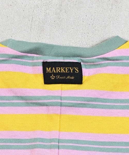 MARKEY'S（マーキーズ）の「先染めボーダーワンピース（ワンピース・キッズ・イエロー/ライトグリーン/ブラック・110/100/95/90/80/150/140/130/120）」の11枚目の写真