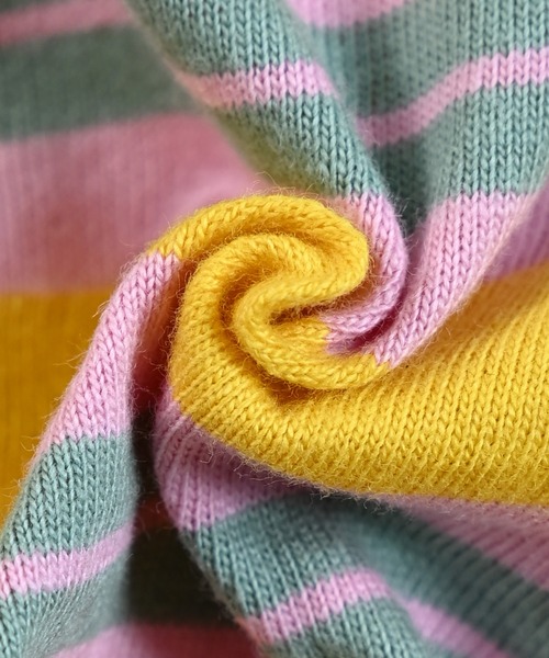 MARKEY'S（マーキーズ）の「先染めボーダーワンピース（ワンピース・キッズ・イエロー/ライトグリーン/ブラック・110/100/95/90/80/150/140/130/120）」の13枚目の写真