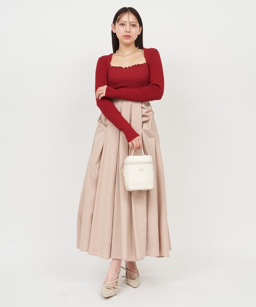 ROYAL PARTY（ロイヤルパーティー）の「ビーズトリミングキャミアンサンブル（アンサンブル・レディース・レッド/ブラック/オフホワイト・FREE）」の19枚目の写真