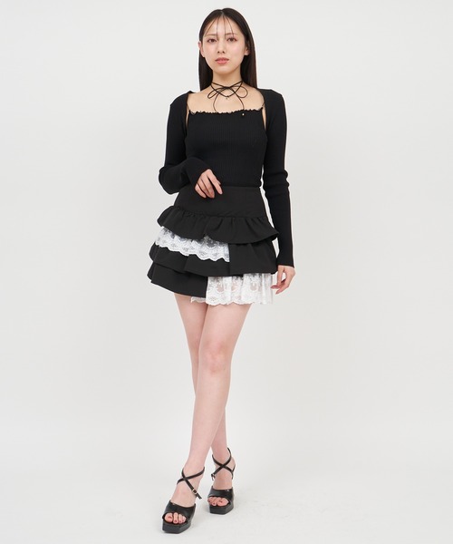 ROYAL PARTY（ロイヤルパーティー）の「ビーズトリミングキャミアンサンブル（アンサンブル・レディース・レッド/ブラック/オフホワイト・FREE）」の20枚目の写真