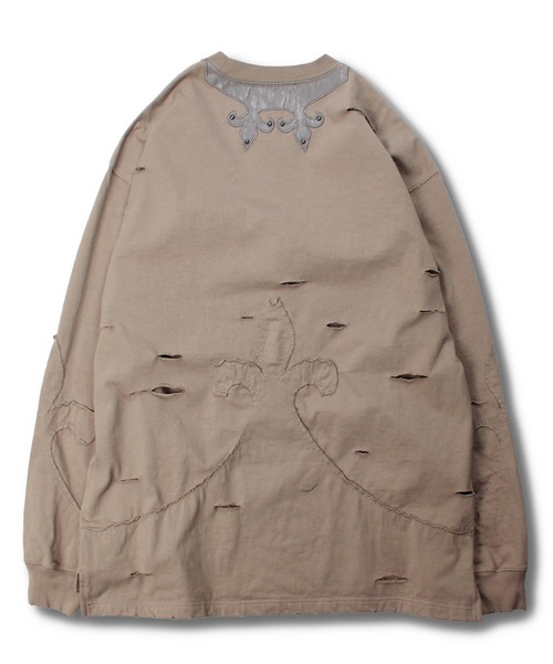 セール】【GALFY/ガルフィー】百合の紋紋ボロンTee（Tシャツ