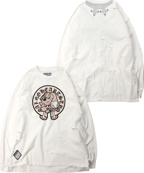 セール】【GALFY/ガルフィー】百合の紋紋ボロンTee（Tシャツ