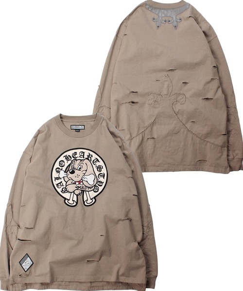 セール】【GALFY/ガルフィー】百合の紋紋ボロンTee（Tシャツ